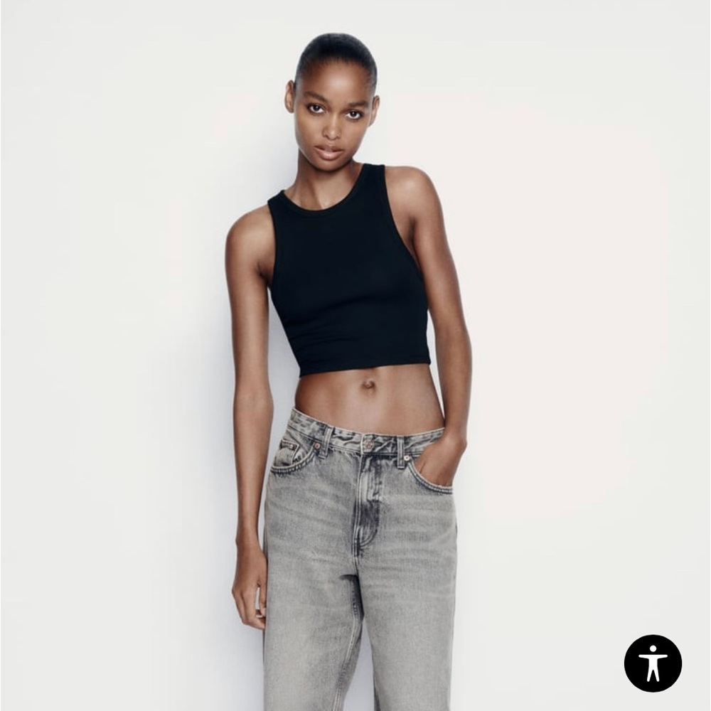 Zara Cropped Ribbed Tank Bundle
